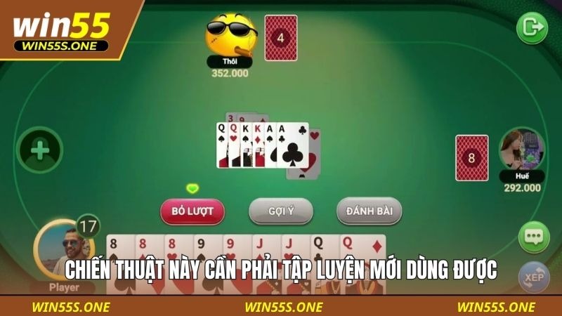 Chiến thuật này cần phải tập luyện mới dùng được