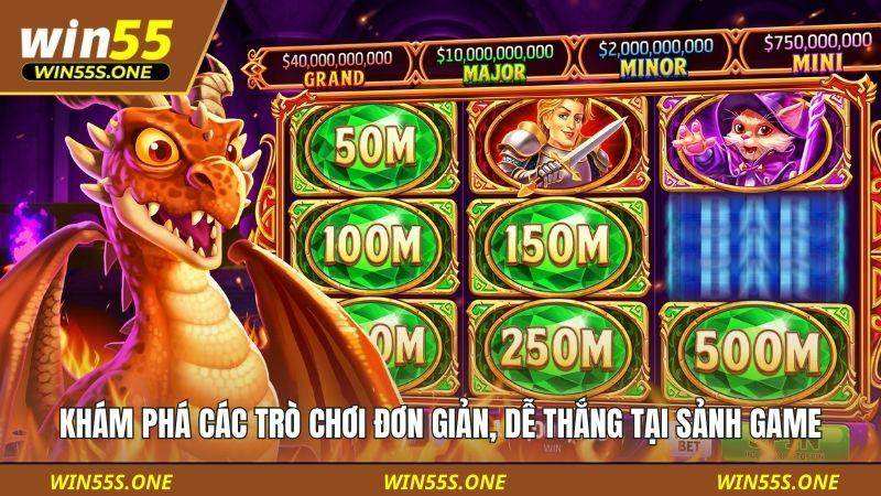 Khám phá các trò chơi đơn giản, dễ thắng tại sảnh game