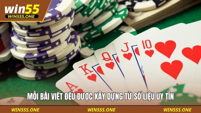 Mỗi bài viết đều được xây dựng từ số liệu uy tín