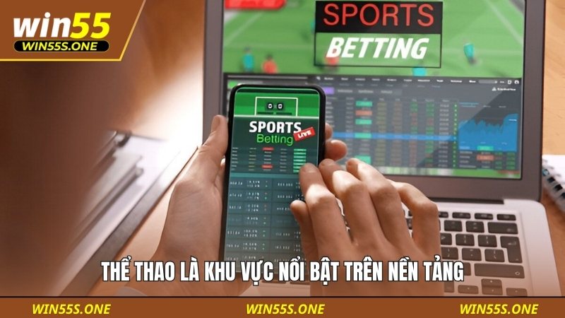 Thể thao là khu vực nổi bật trên nền tảng